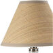 Giorgio 14 inch 60.00 watt Polished Nickel Mini Lamp Portable Light in Rattan Shade